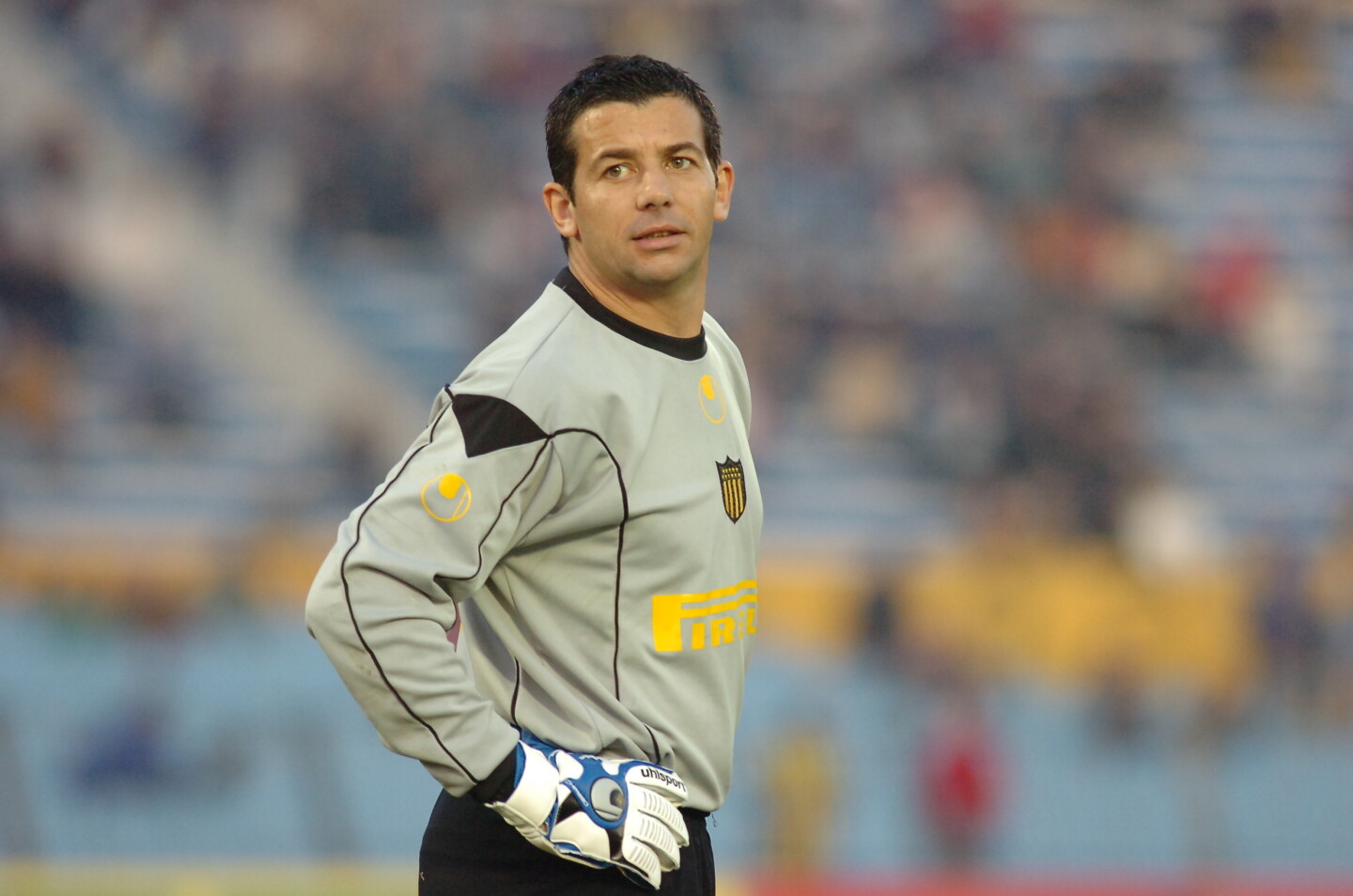 Nicolás Biglianti durante su etapa como arquero de Peñarol.Foto: Archivo El País.