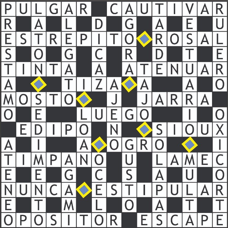 Solución crucigrama anterior