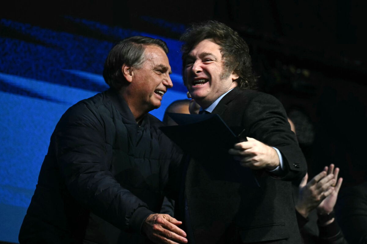 Aliados. Jair Bolsonaro y Javier Milei en Camboriú, en 2024.