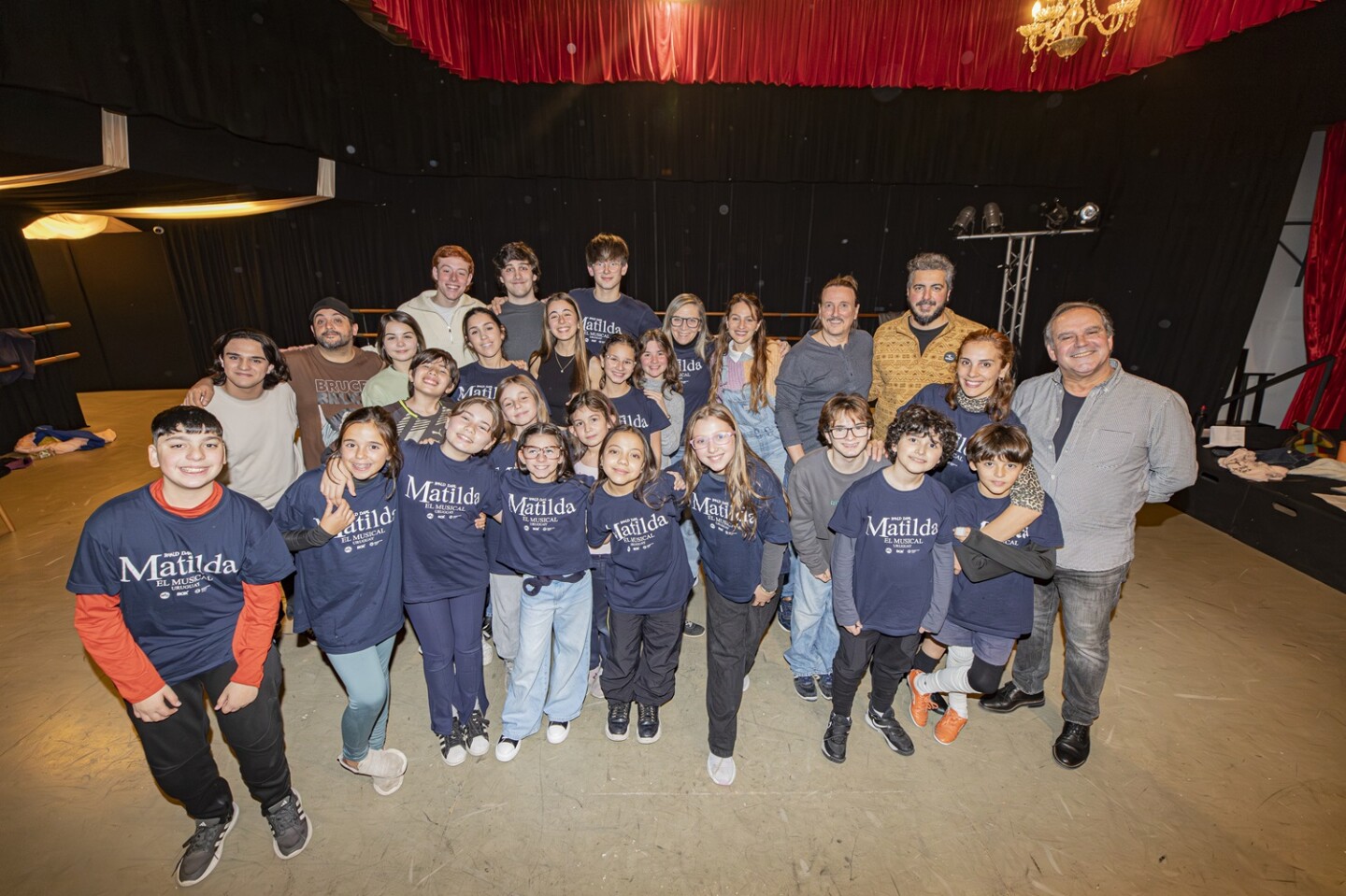 Elenco del musical "Matilda".