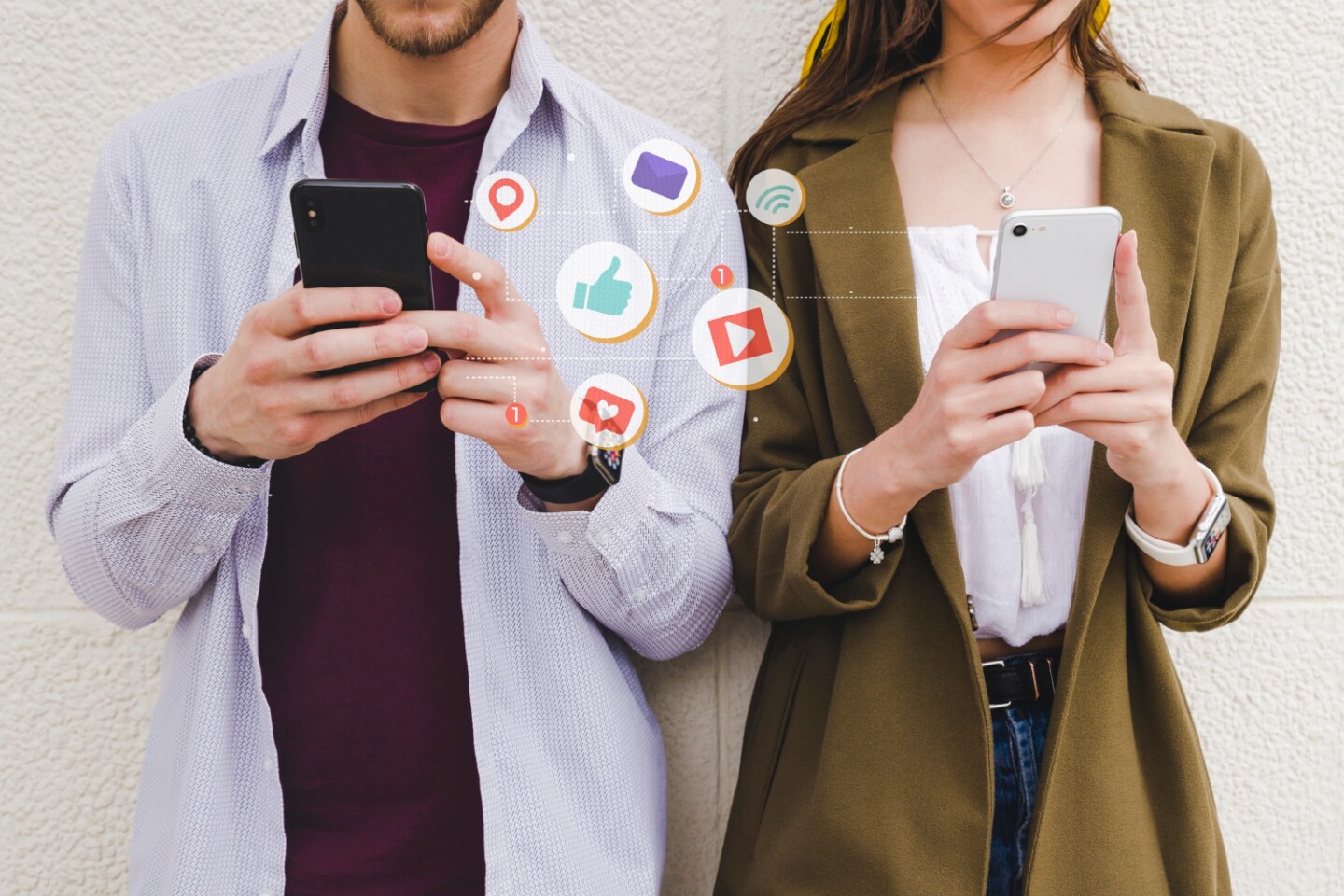 Celular, redes sociales