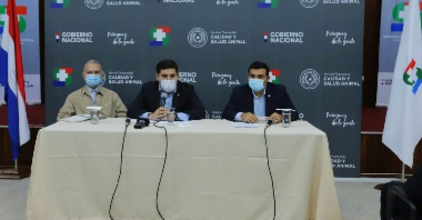 Autoridades del Senacsa Paraguay.