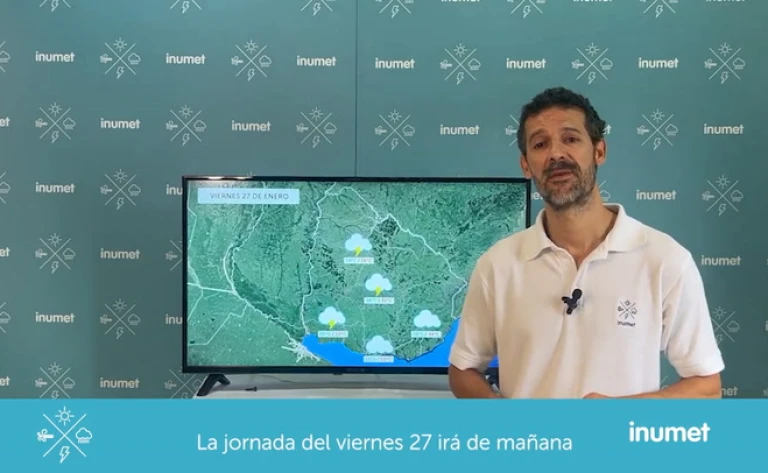 Pronóstico de Inumet para el fin de semana
