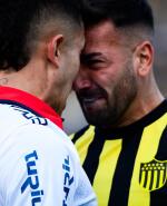 Christian Oliva y Facundo Batista cara a cara en el clásico entre Nacional y Peñarol