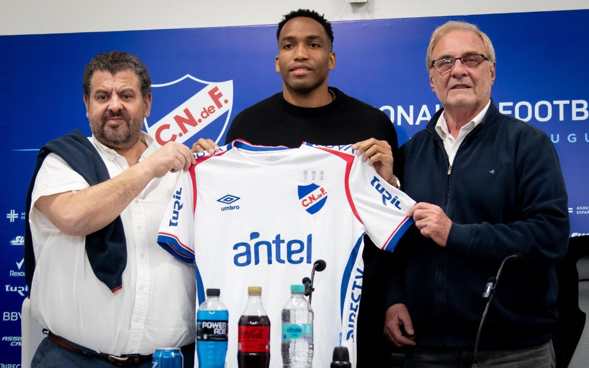 Hayen Palacios presentado como nuevo jugador de Nacional.