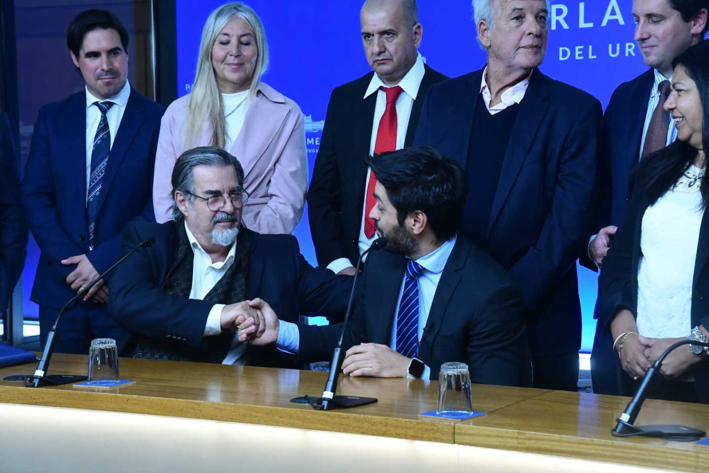 Gustavo Zubía y Andrés Ojeda en conferencia de prensa