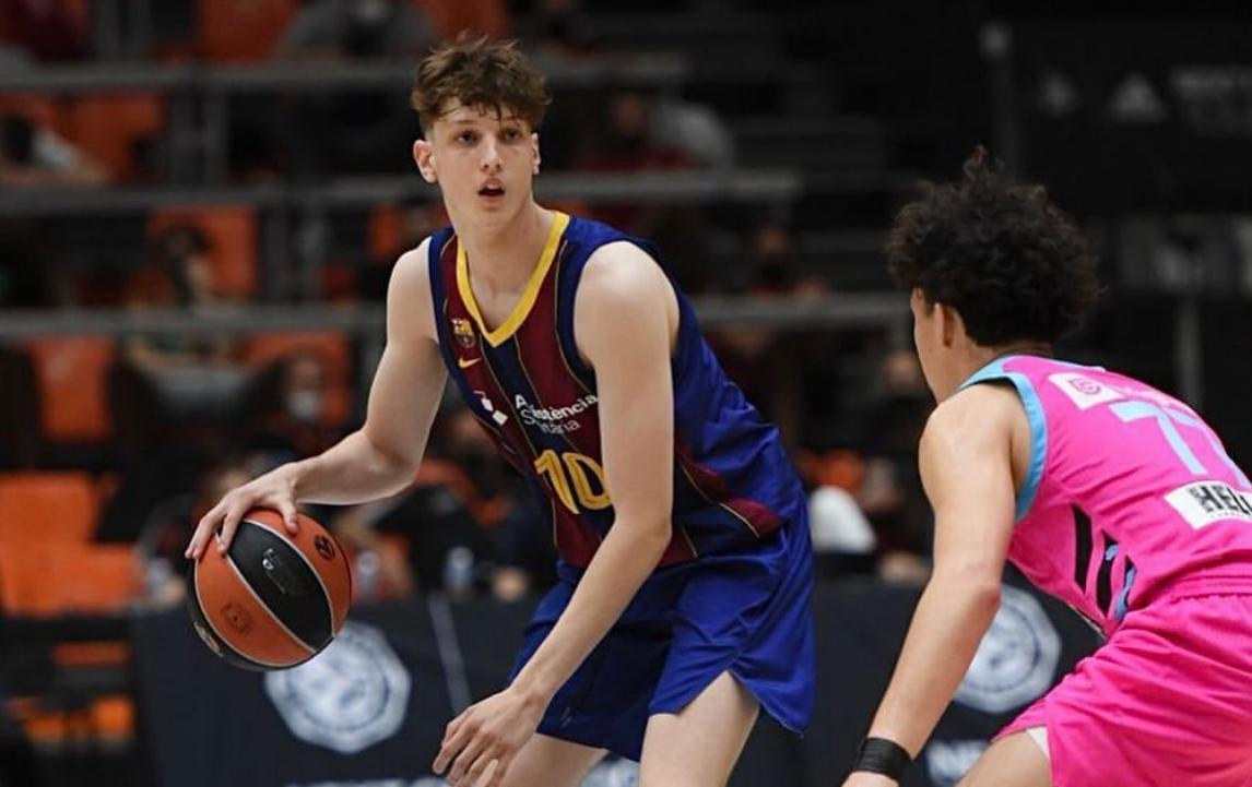 Agustín Ubal en Barcelona. Foto: @fcbbasket