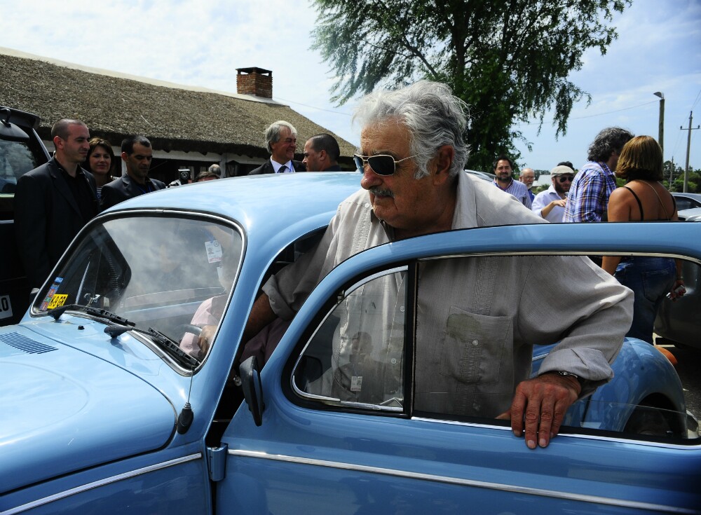 Fusca: el clásico Volkswagen de Mujica volverá a recorrer el interior desde ahora hasta fin de año. Foto: Nicolás Pereyra