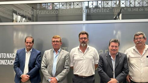 Milton Perdomo, Eduardo Viera, Matías Carambula, julio Cardozo y Andrés Berterreche