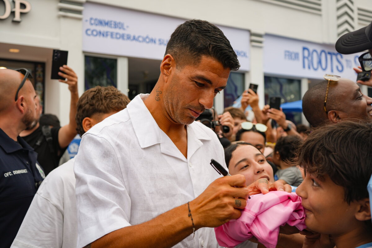 Luis Suárez en Miami durante el Mundial 2026.