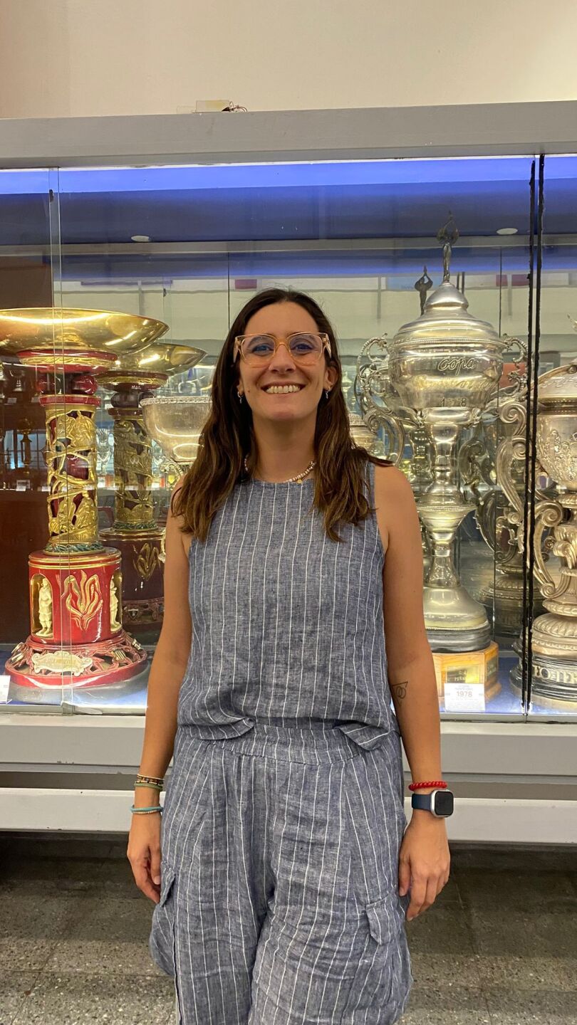Magdalena Giuria, contadora e hincha de Nacional.