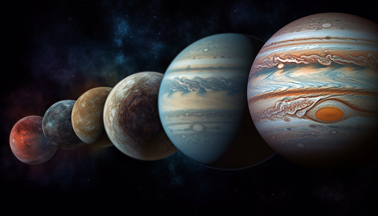 Planetas alineados.