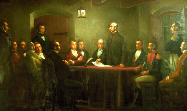 "Asamblea de la Florida", óleo sobre tela (1943-1947).