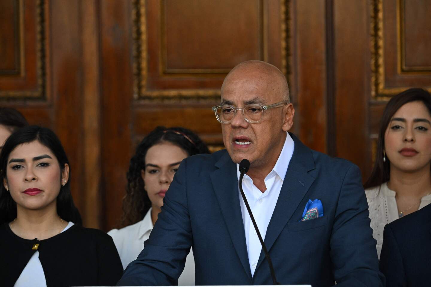 Presidente del Parlamento venezolano, Jorge Rodríguez.