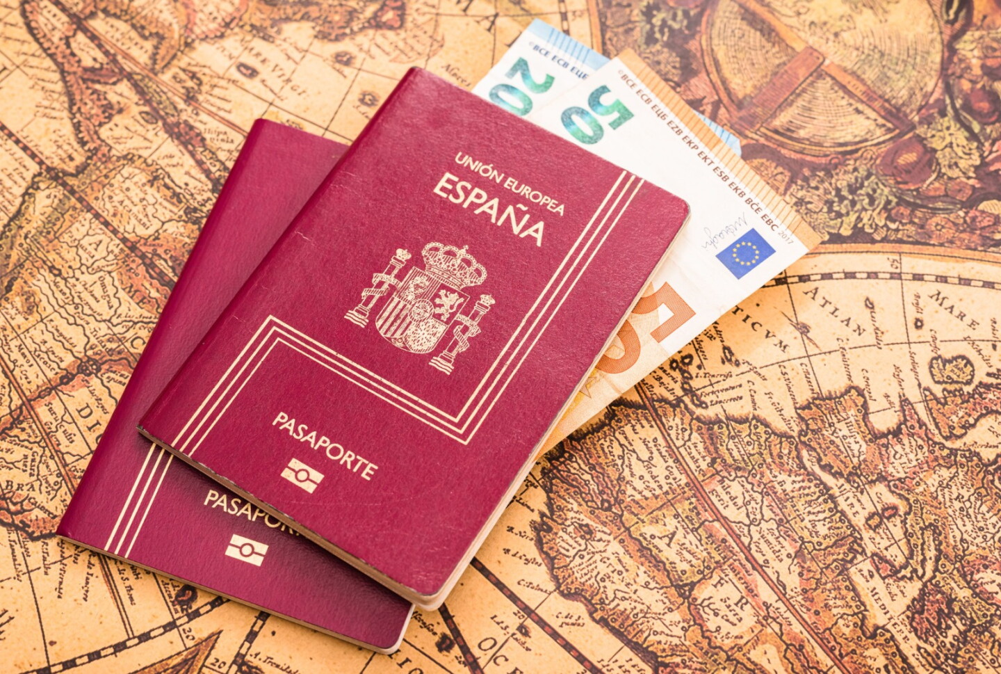 Pasaporte español.