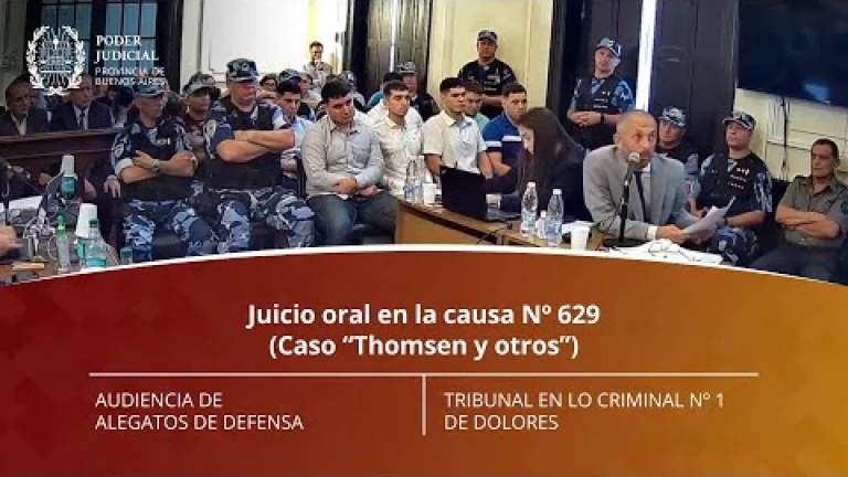 Causa “Thomsen y otros" - Audiencia de alegatos: Defensa