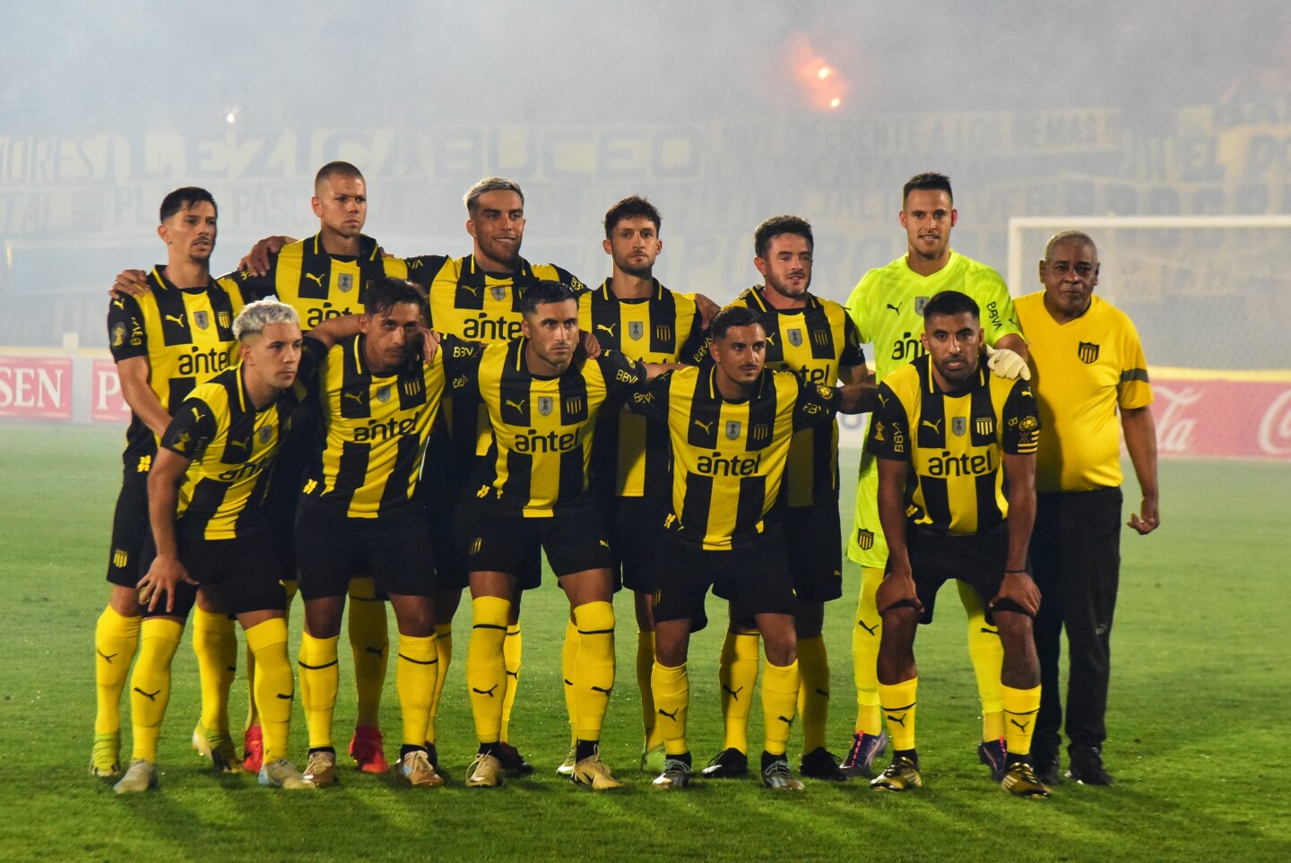 El once de Peñarol en la Supercopa Uruguaya ante Nacional.