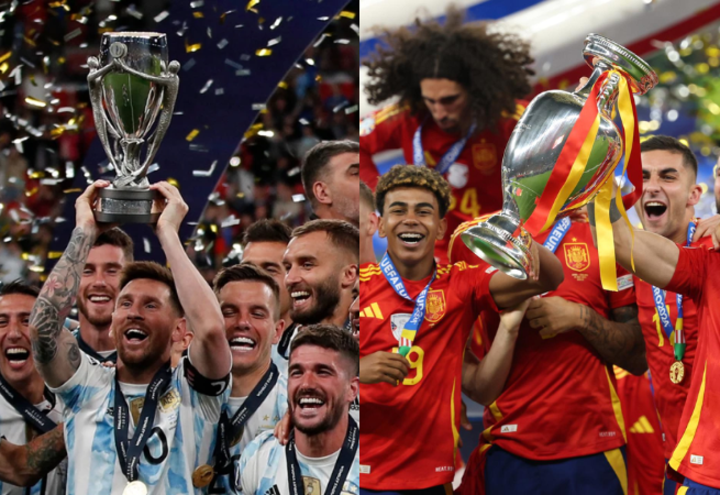 La selección argentina y España jugarán la Finalissima por haberse consagrado en la Copa América y Eurocopa, respectivamente.