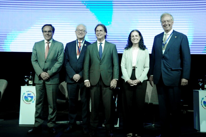 La apertura del evento fue encabezada por el presidente de Uruguay, Luis Lacalle Pou.