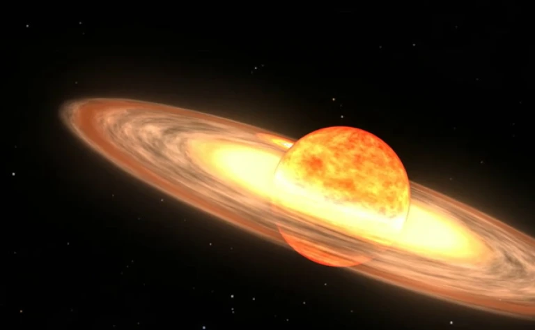 La animación que hizo la NASA del evento