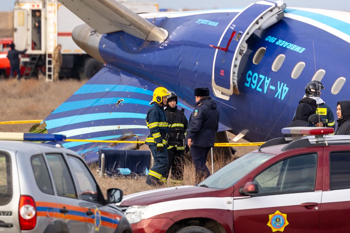 Avión accidentado en Kazajistán