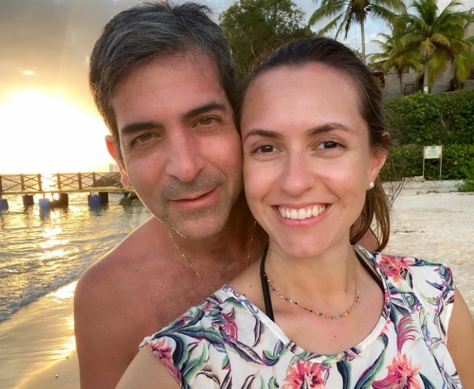 Marcelo Pecci, fiscal paraguayo, junto a su esposa. Foto: @aguileraclaudi