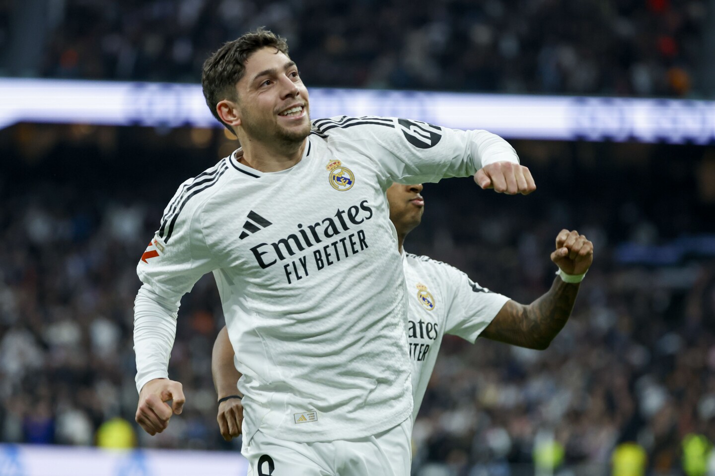 Federico Valverde jugando para Real Madrid.