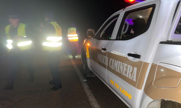 Siniestro de tránsito en ruta 27. Foto: Dirección Nacional de Policía Caminera