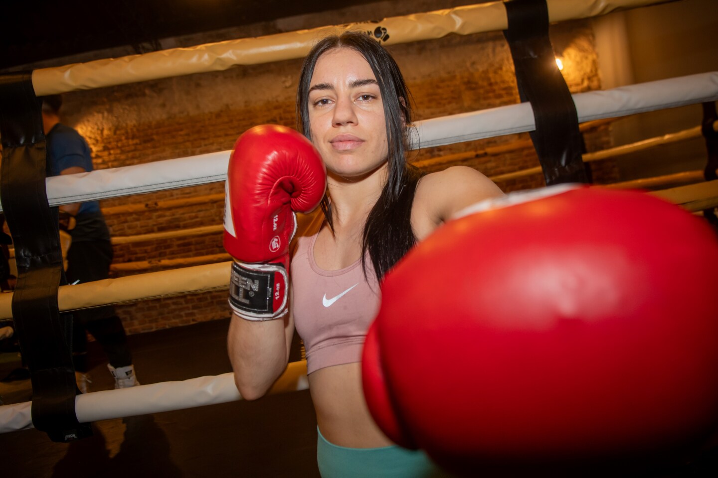 La boxeadora uruguaya Victoria