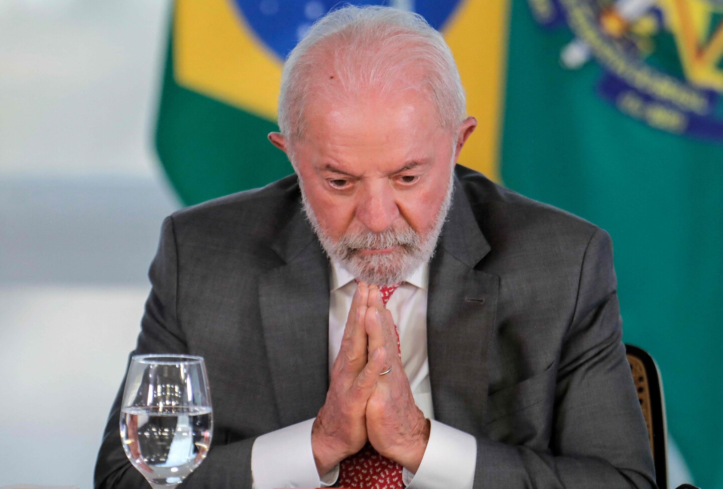 El presidente brasileño Luiz Inácio Lula da Silva, en el Palacio de Planalto.