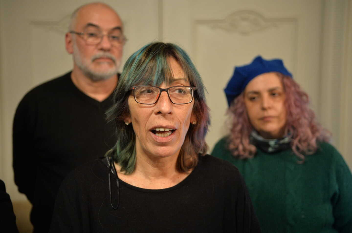 Rueda de prensa de Leda Sánchez