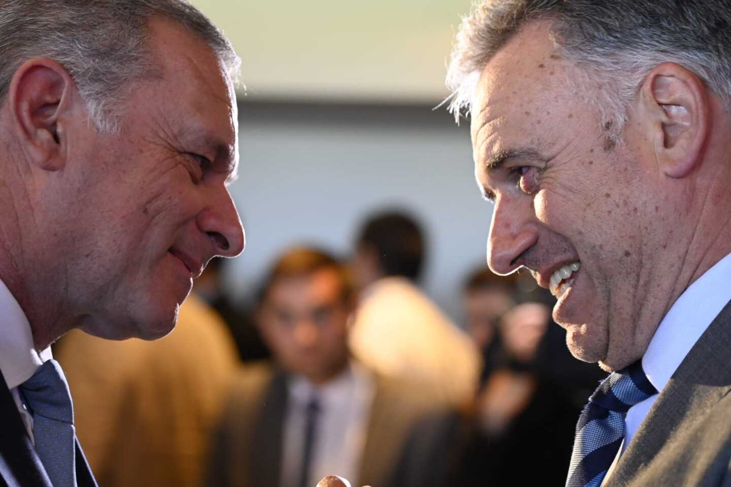 Álvaro Delgado y Yamandú Orsi