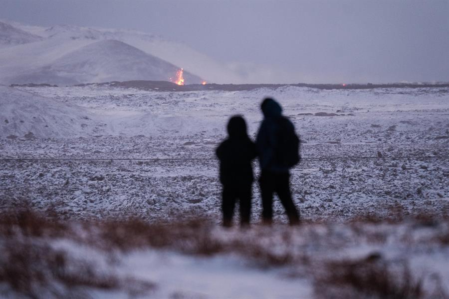 Erupción de volcán en Islandia