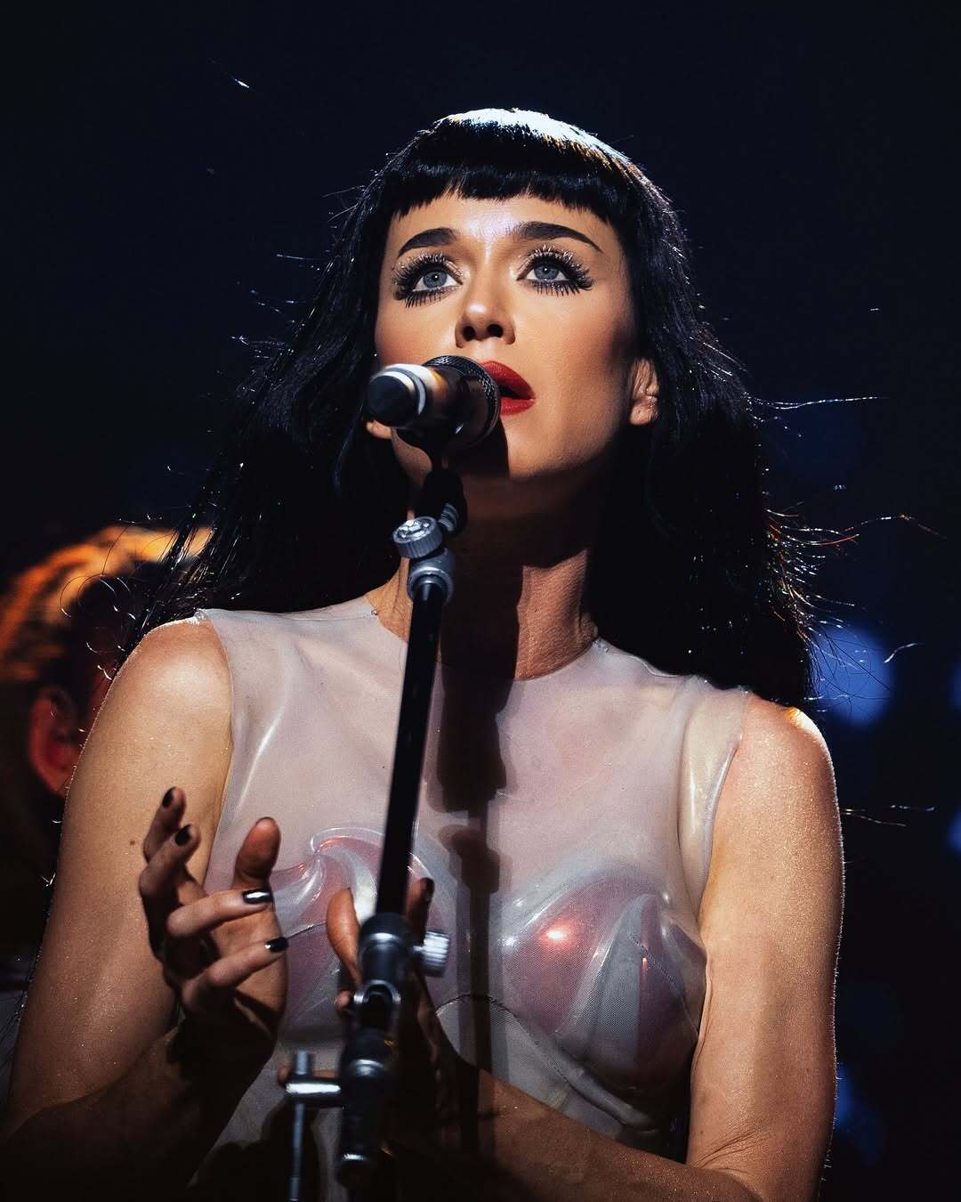 La cantante Katy Perry en un recital en México.