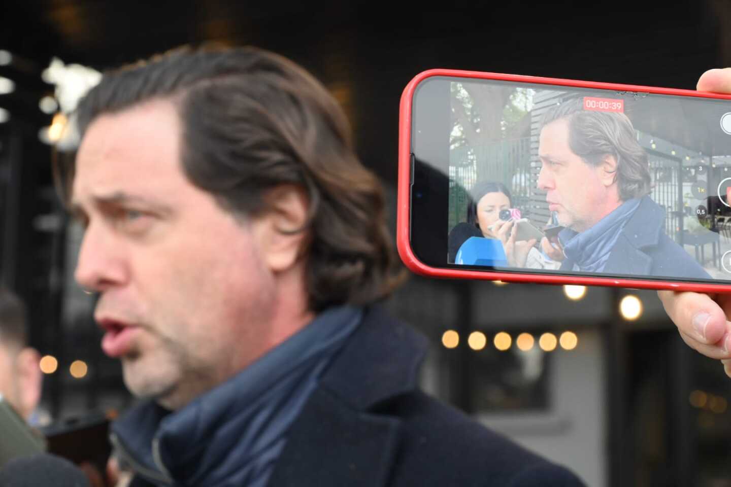 Ignacio Alonso tras la reunión con Francisco Casal en el Estadio Centenario.