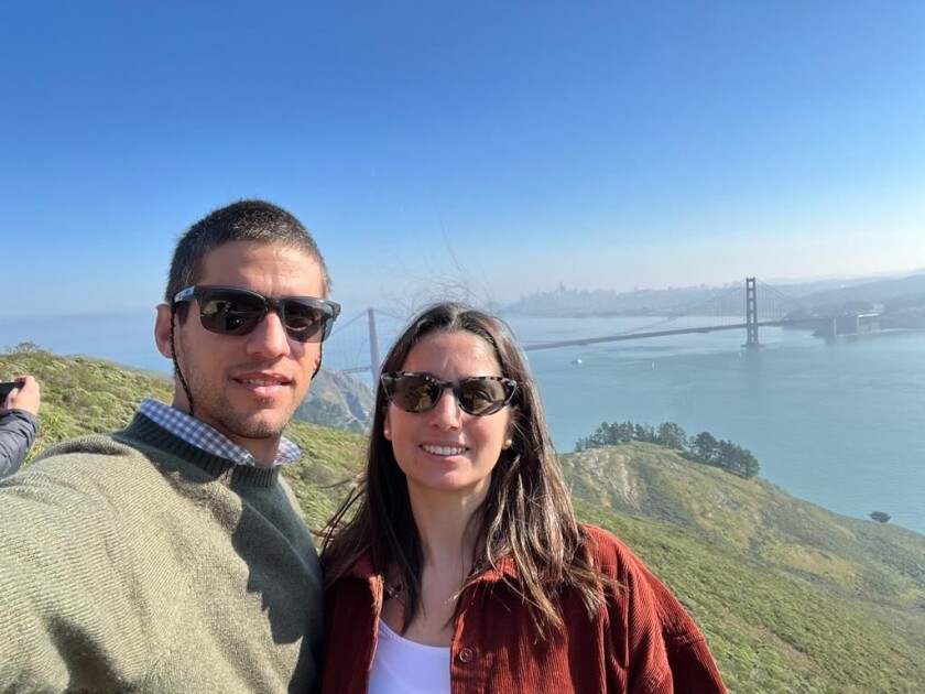 Ignacio Macedo y su novia Jimena