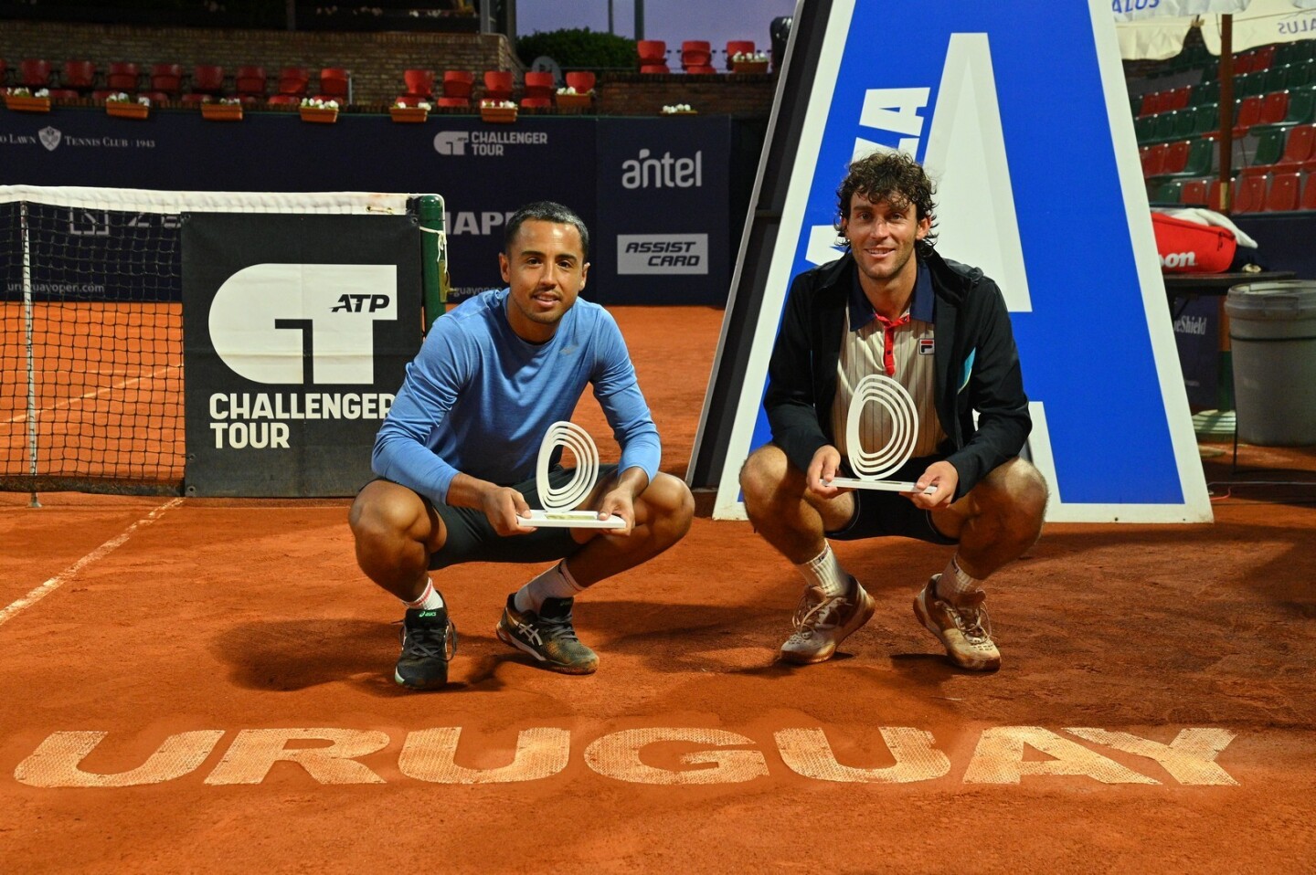 Hugo Dellien y Tristan Boyer, los finalistas del Uruguay Open 2024.