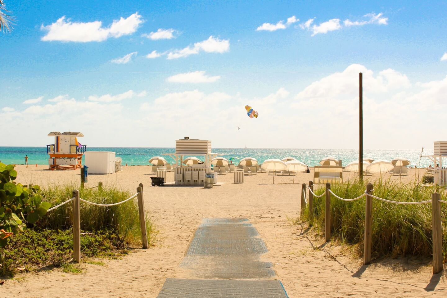 Playa South Beach de Miami, Estados Unidos.