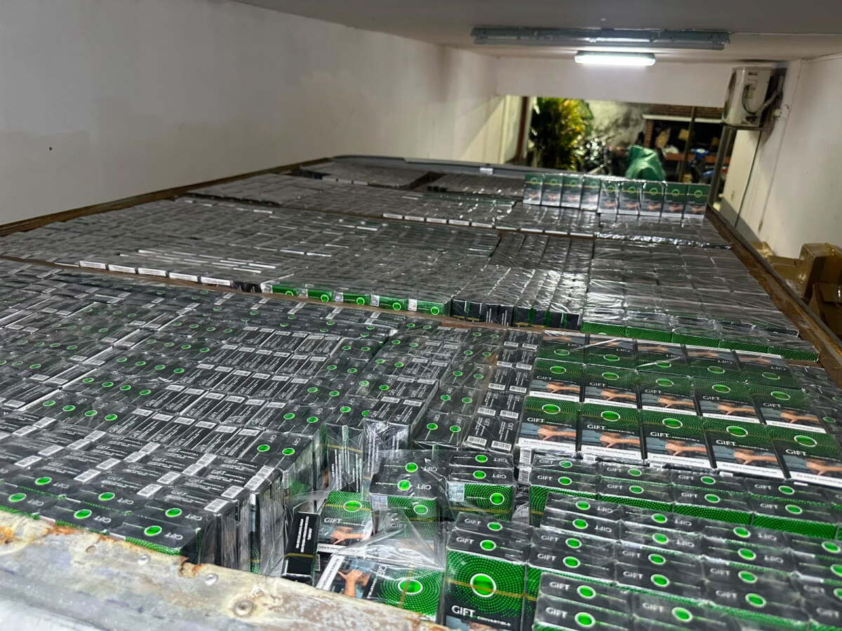 Mercadería incautada en la operación.
