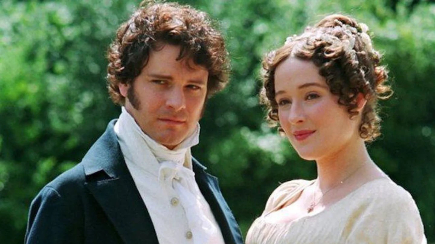 Colin Firth y Jennifer Ehle en la serie "Orgullo y prejuicio".