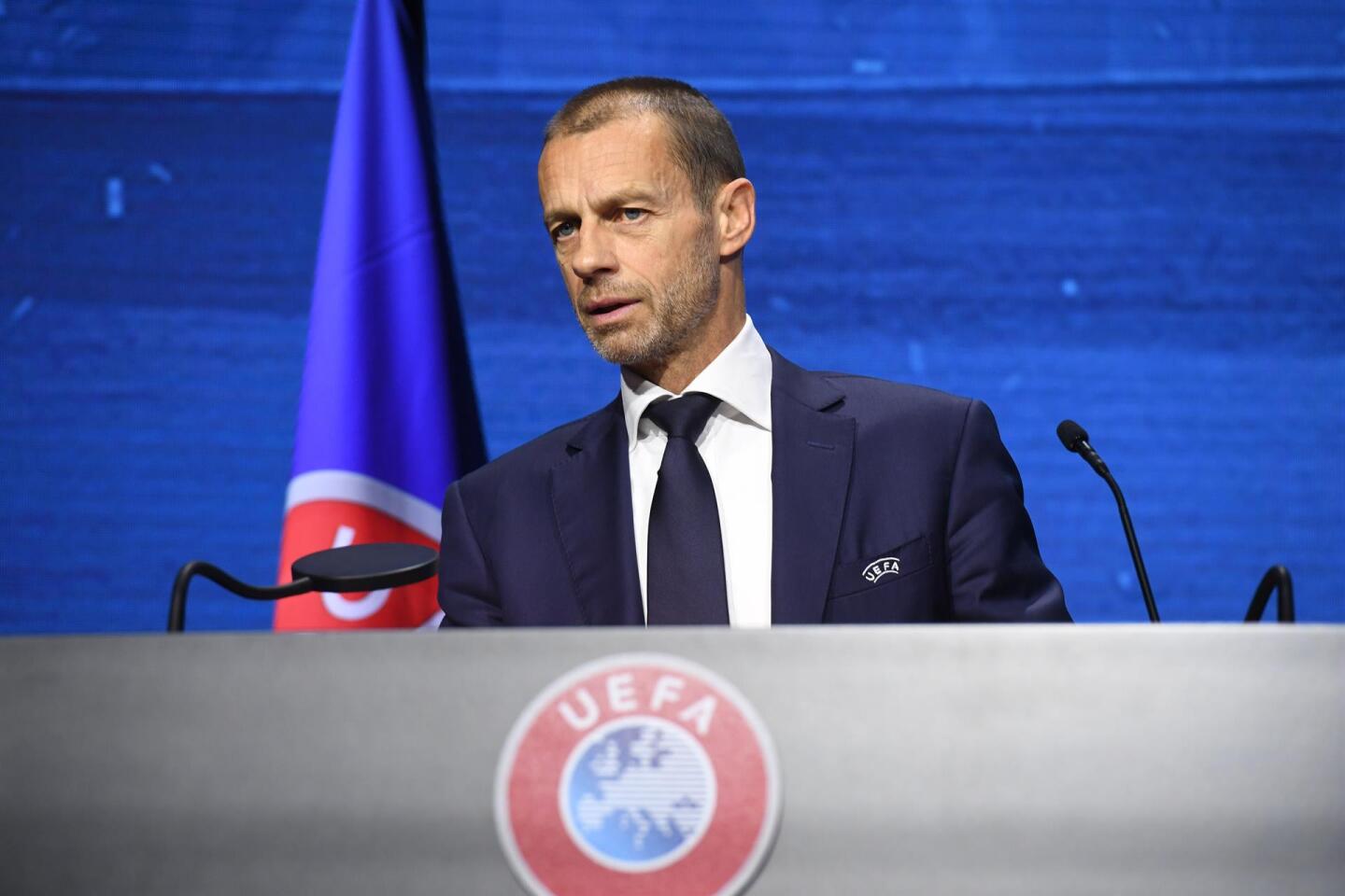Aleksander Ceferin, presidente de la UEFA. Foto: EFE.