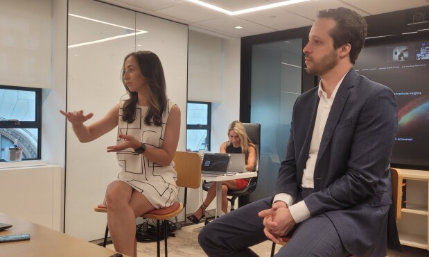 Michelle Meyer y Gustavo Arruda