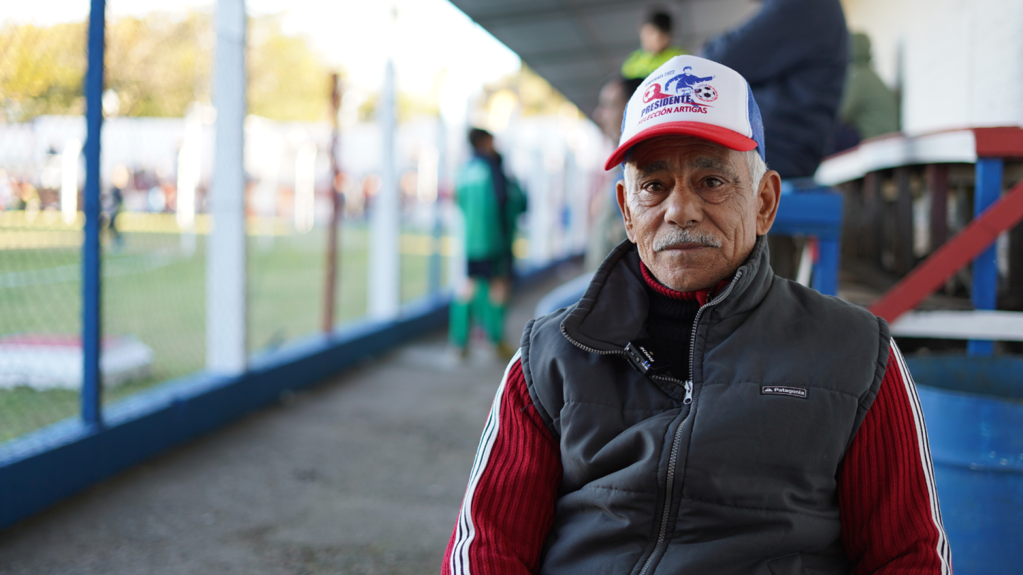José Fagúndez, presidente de la Liga Escuela de Fútbol Infantil de Artigas.