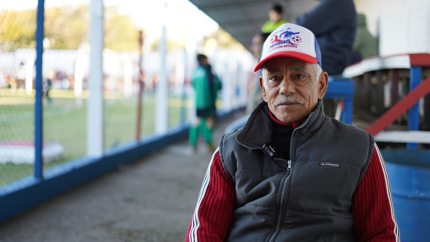 José Fagúndez, presidente de la Liga Escuela de Fútbol Infantil de Artigas. 