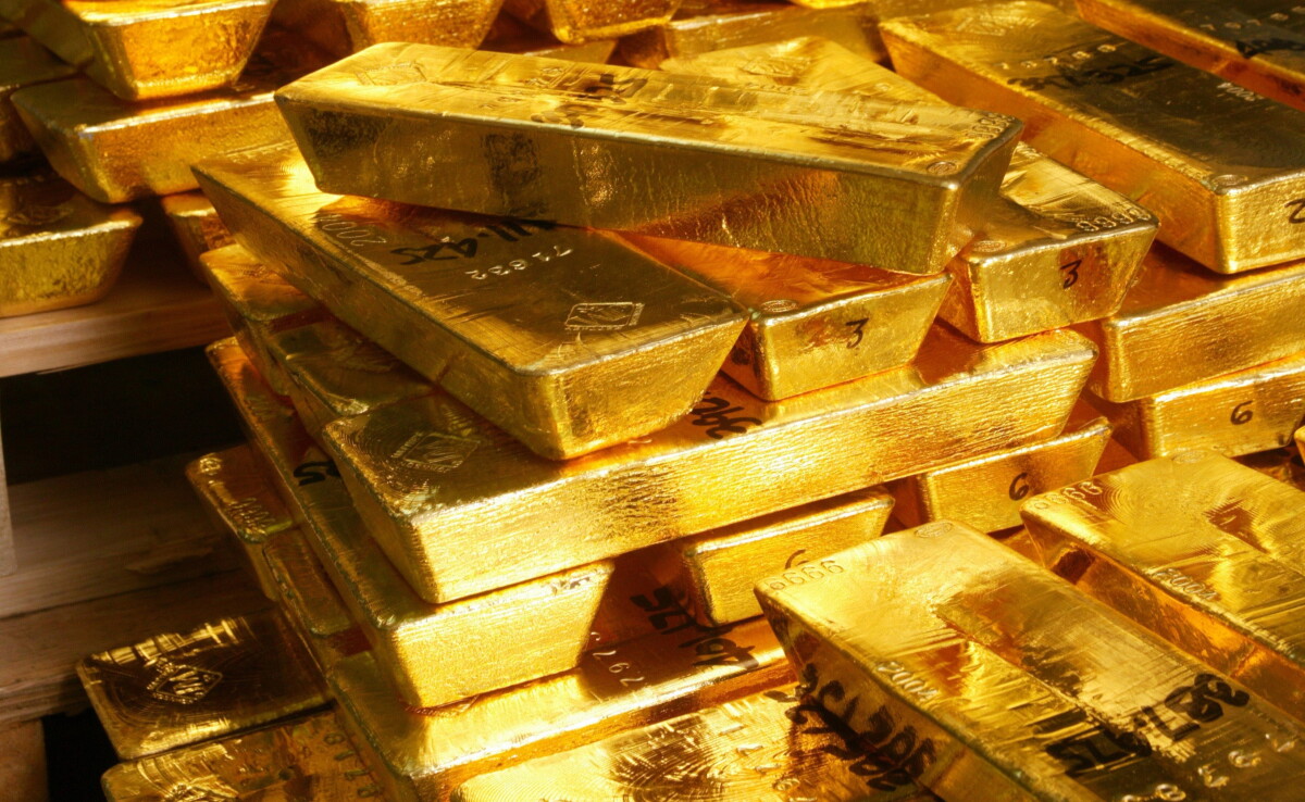 Lingotes de oro.