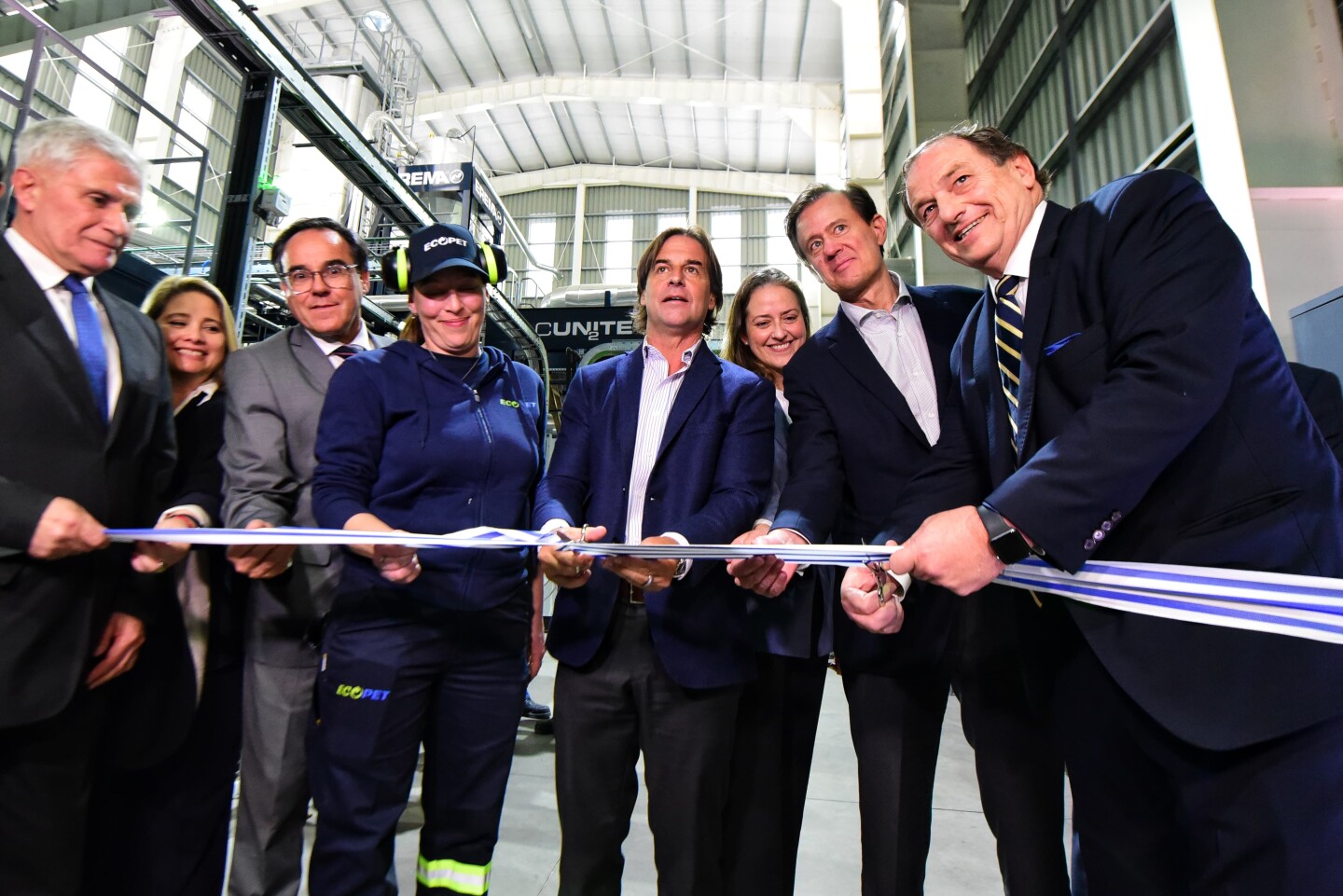Lacalle Pou en la inauguración de la nueva planta de Ecopet