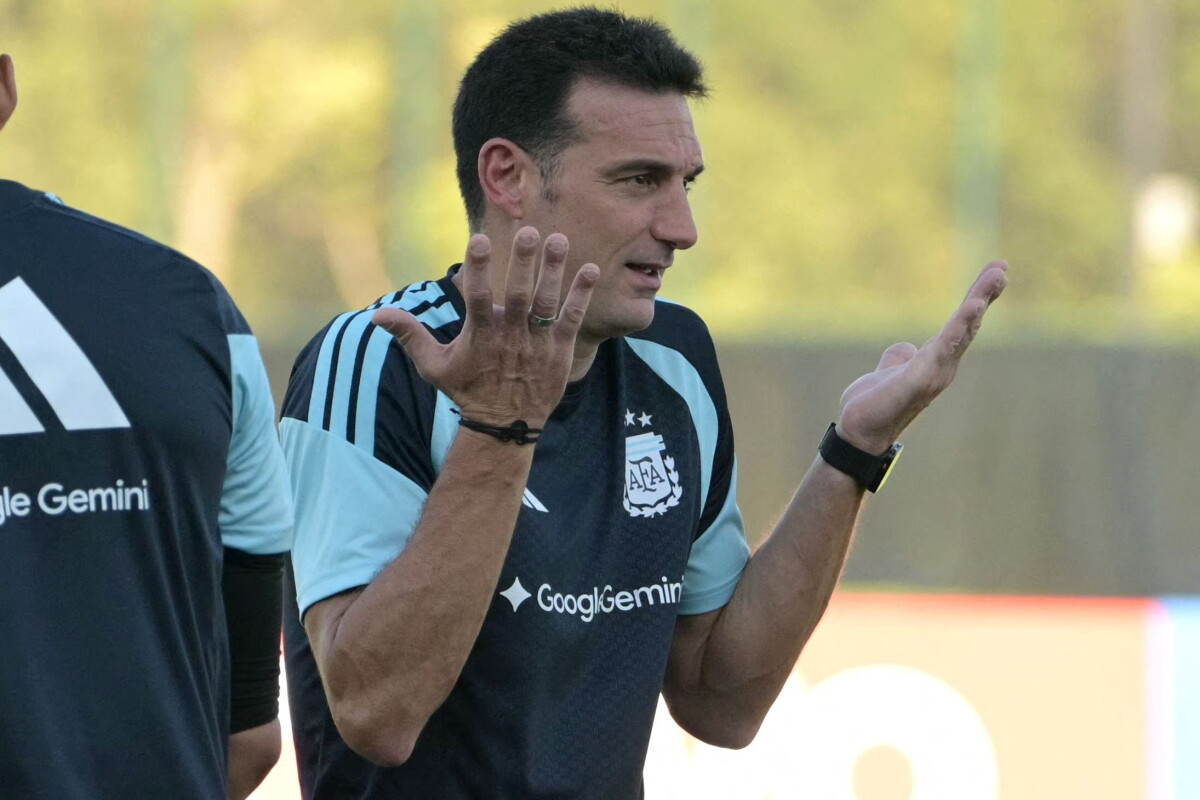 Lionel Scaloni, DT de la selección de Argentina.