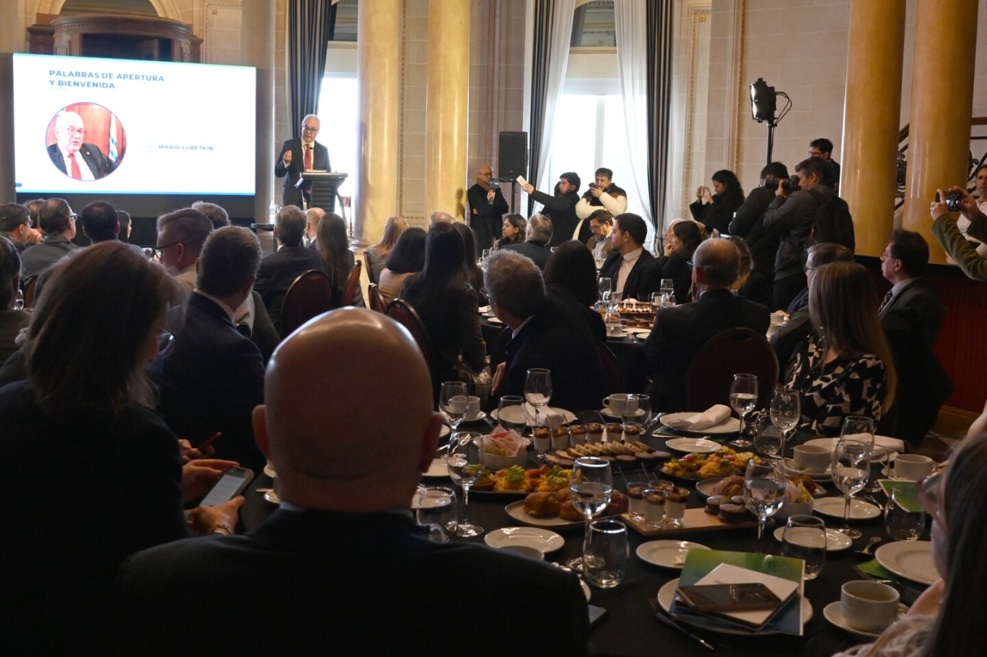 Mario Lubetkin en el evento
