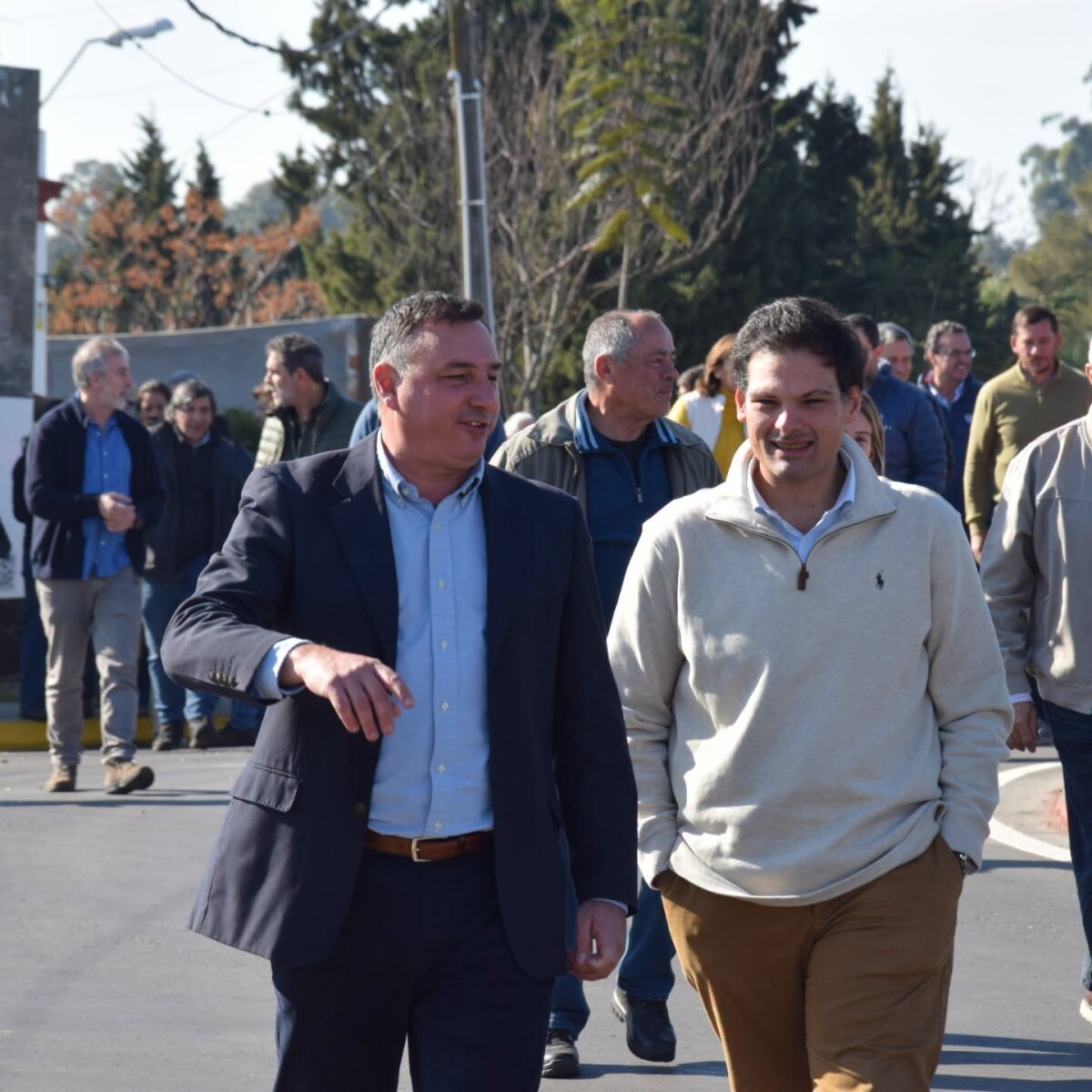 Carlos Albisu, intendente de Salto y José Manuel Arenas, representante de Descentralización de la OPP.