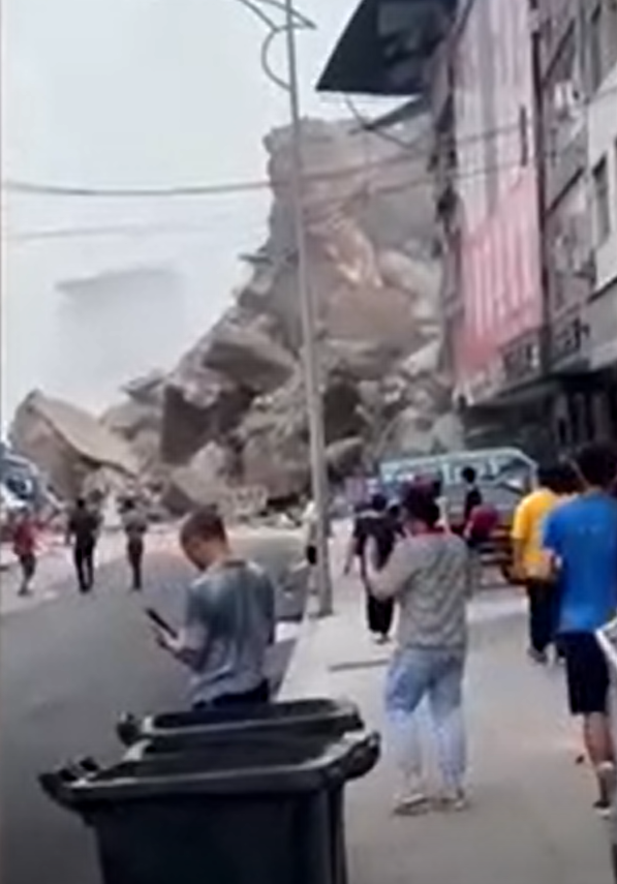 Deslizamiento de tierra en China.